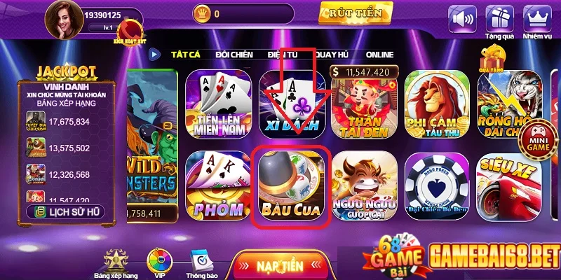 Chơi bầu cua 68 game bài giải trí nhận thưởng khủng